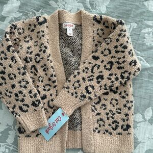 Cat & Jack Leopard Print Cardigan